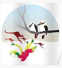 Day 143 | 365 Day Creative Project "Kangaroos & Kookaburras" Poster