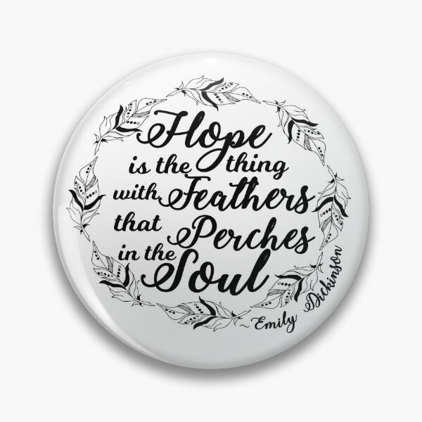 Item preview, Hope is the Thing With Feathers, Emily Dickinson Quote, Literary Gifts designed and sold by BookeryBoutique.