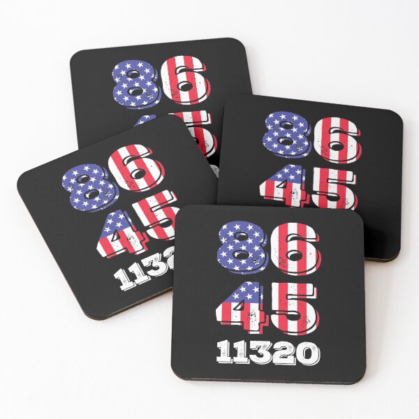 Item preview, 8645 Anti Trump American Flag USA Election 86 45 11320 designed and sold by T-Junkie.