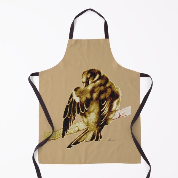 Item preview, Sparrow Bird Cleaning Feathers designed and sold by Patricia Howitt.