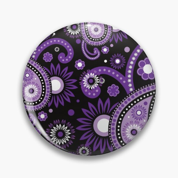 Item preview,  Violet and purple paisley designed and sold by La Cartoonista.
