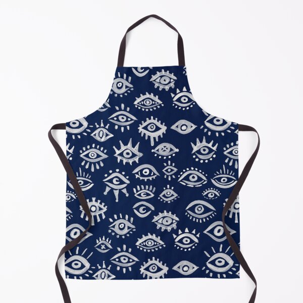 Item preview, Mystic Eyes – White on Navy designed and sold by Cat Coquillette.