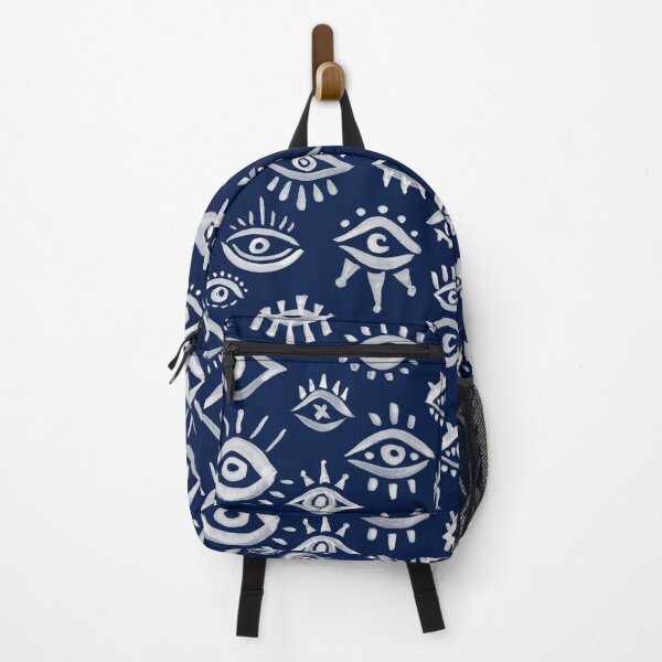 Item preview, Mystic Eyes – White on Navy designed and sold by Cat Coquillette.