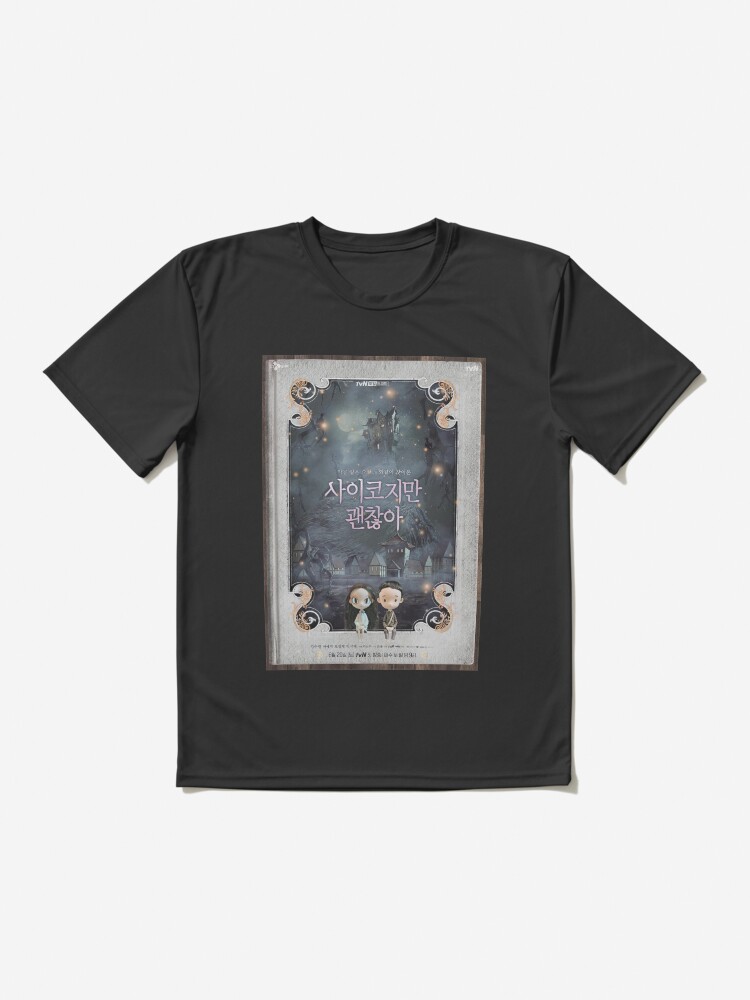 Alternate view of "It´s okay to not be okay" cartoon poster 사이코지만 괜찮아 K-DRAMA Active T-Shirt