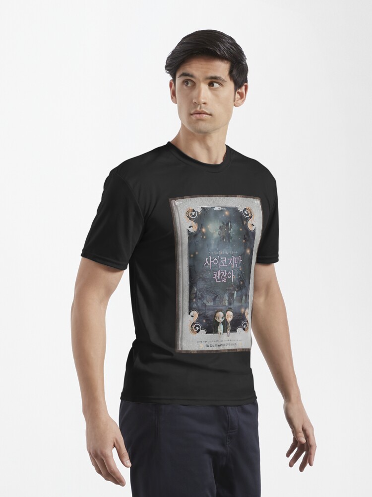 Alternate view of "It´s okay to not be okay" cartoon poster 사이코지만 괜찮아 K-DRAMA Active T-Shirt