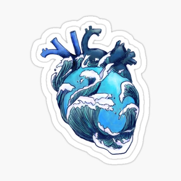 Beneath the waves Sticker