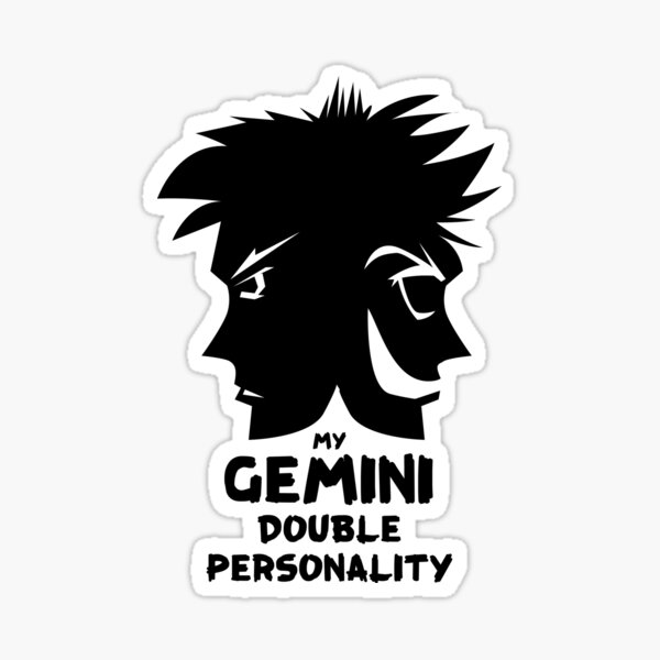 "My Double Personality" Sticker by GDesigner Redbubble
