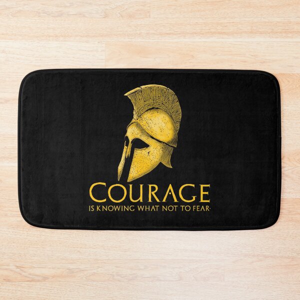 Item preview, Courage is knowing what not to fear. - Motivational Ancient Greek Quote designed and sold by Styrman.