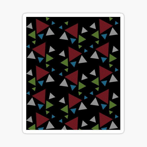 Abstract Triangle Stylish Design Sticker