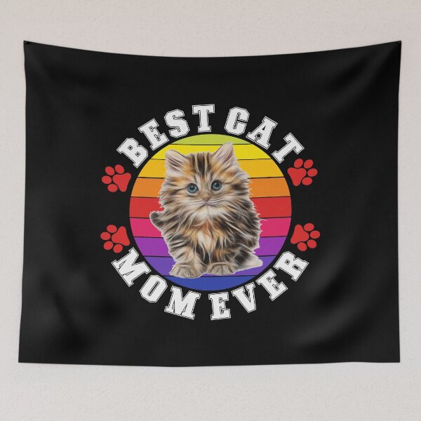 Item preview, Best cat mom ever designed and sold by TopDesignArt.