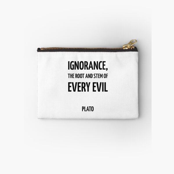 Item preview, Ignorance, the root and stem of every evil - Plato - Greek Philosopher quote designed and sold by Inspirationmotivation.