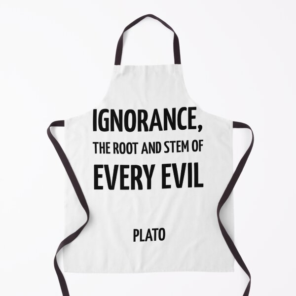 Item preview, Ignorance, the root and stem of every evil - Plato - Greek Philosopher quote designed and sold by Inspirationmotivation.