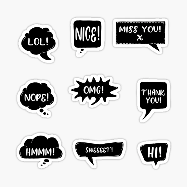 Sticker Speech Bubbles - CHILL (Left)