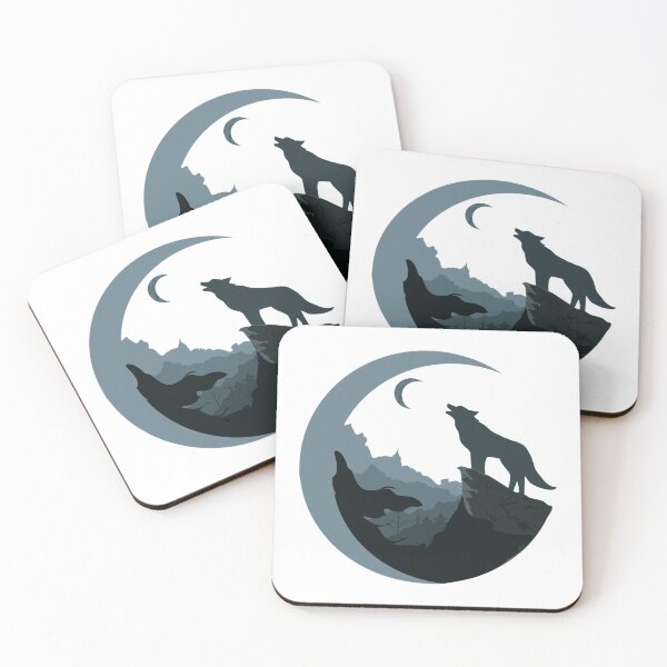 Item preview, Wolf With Lunar Design designed and sold by khaledezzat77.