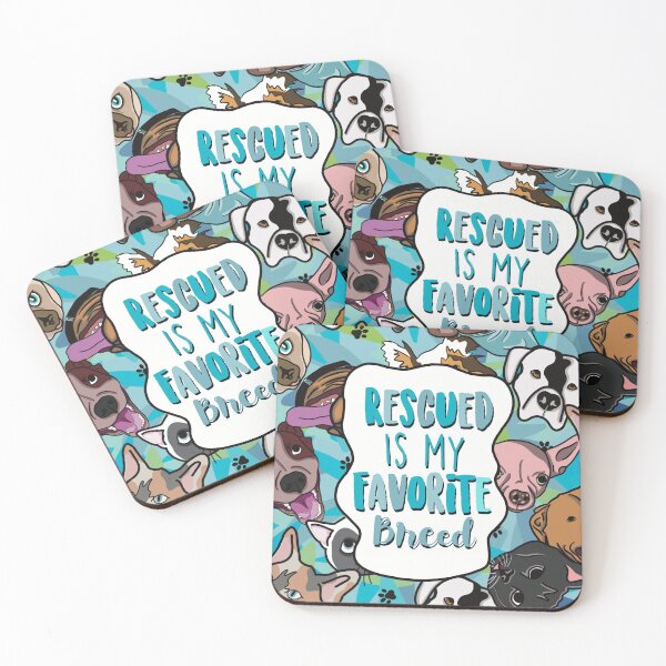 Item preview, Rescued Is My Favorite Breed designed and sold by Caitlin Godwin.
