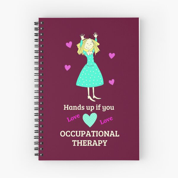 Item preview, Occupational therapy hands up if you love OT burgundy designed and sold by GrammarDance.
