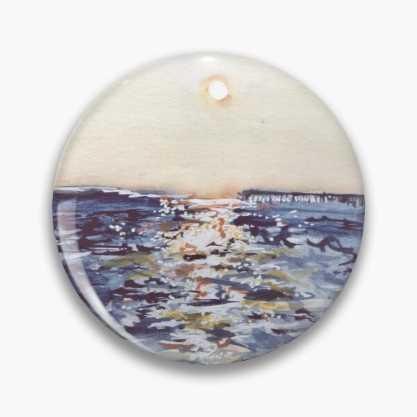 Item preview, Ocean Landscape Watercolor designed and sold by Madeline Hollar.