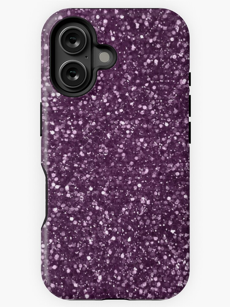 Thumbnail 1 of 4, iPhone Case, Sparkly Plum Purple Glitter designed and sold by PurplePeacock.