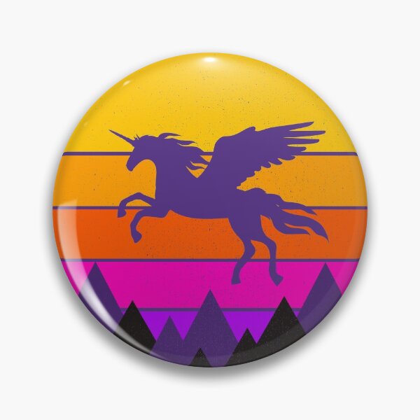 Item preview,  Flying Unicorn Retro Sunset - Distressed Version designed and sold by Forevercreative.
