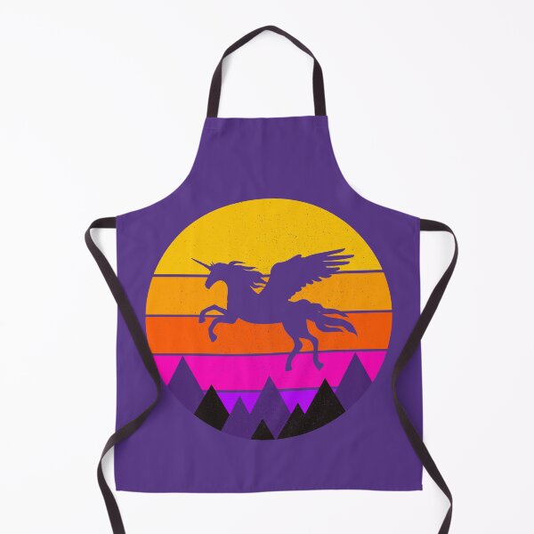 Item preview, Flying Unicorn Retro Sunset - Distressed Version designed and sold by Forevercreative.