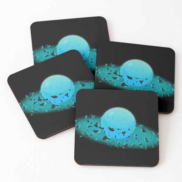 Item preview, Blue bubble planet with asteroid belt designed and sold by jc007.