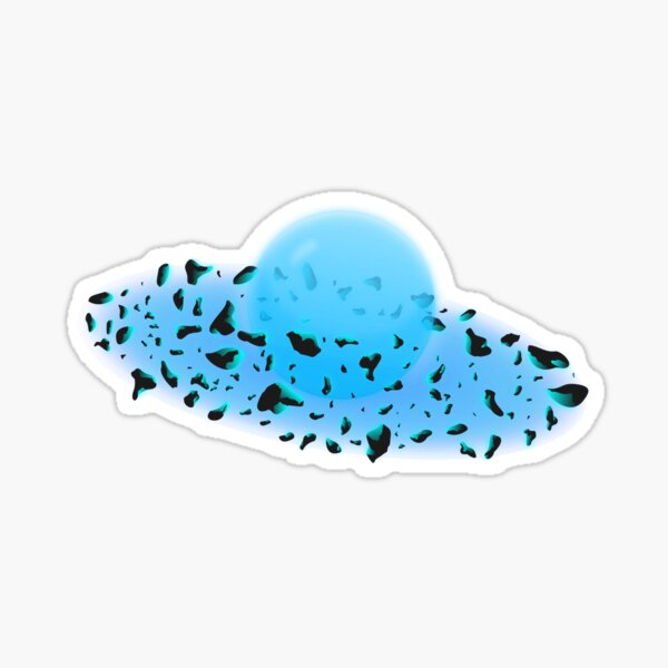 Colourful Asteroid Belt Sticker for Sale by SeeyaSpaceman