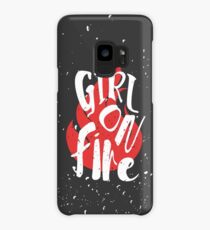 The Girl On Fire Case/Skin for Samsung Galaxy