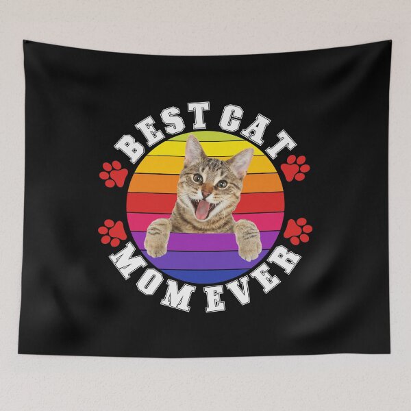 Item preview, Best cat mom ever designed and sold by TopDesignArt.