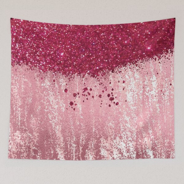 Item preview, Rose Gold Brush Strokes With Pink Glitter  designed and sold by Malha Malha.