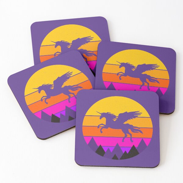 Item preview,  Flying Unicorn Retro Sunset - Distressed Version designed and sold by Forevercreative.