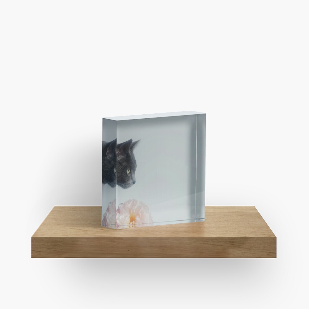 Russian Blue Acrylic Block