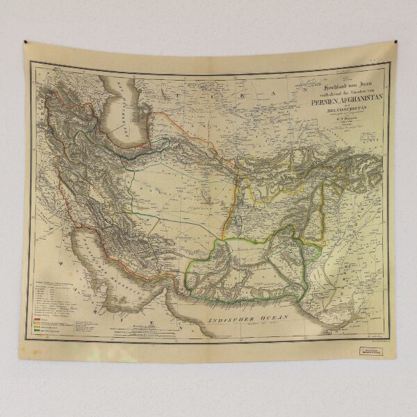 Item preview, Iran, Afghanistan & Pakistan Map (1846) designed and sold by allhistory.