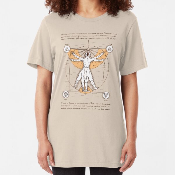 Vitruvian Aang Slim Fit T-Shirt