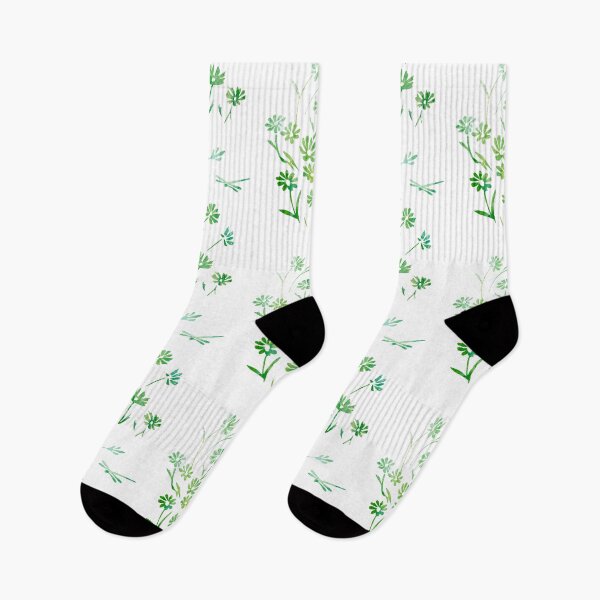 Item preview, Green Daisies and Dragonflies designed and sold by MagickMama.