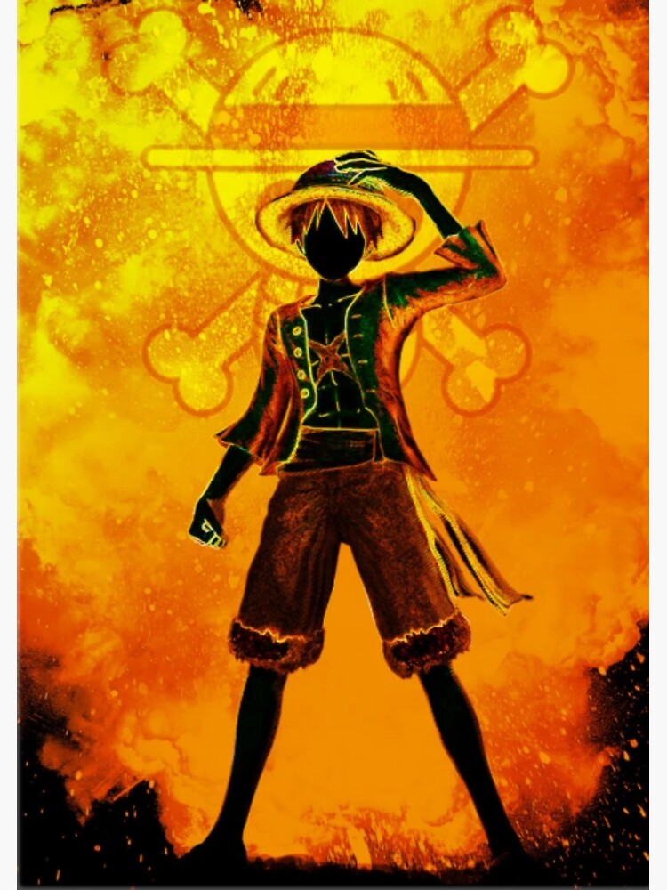 Disover One Piece - Luffy (Orange) Premium Matte Vertical Poster