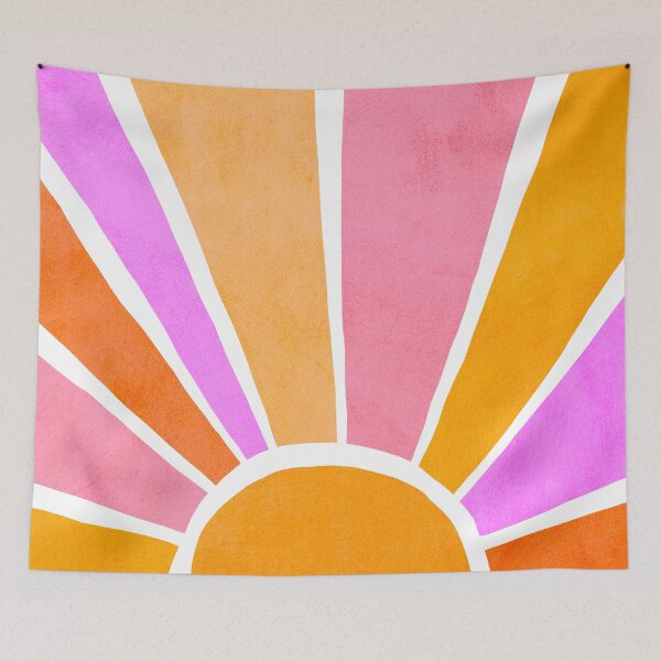 Item preview, Bright Retro Positive Rainbow - #positive #abstract #landscape designed and sold by Dominiquevari.
