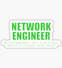 Network Engineer (Green) - Copy+Paste Sticker