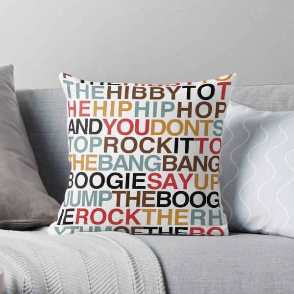 Rapper's Delight - Sugarhill Gang Throw Pillow