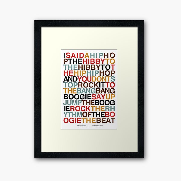 Rapper's Delight - Sugarhill Gang Framed Art Print