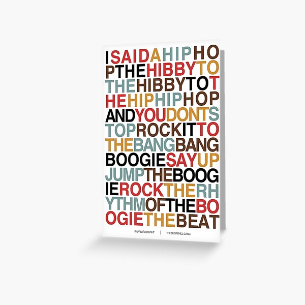 Song Lyrics Greeting Cards Redbubble