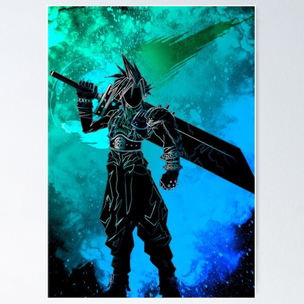 Item preview, Final Fantasy - Cloud (Blue) designed and sold by ProjectBlackout.