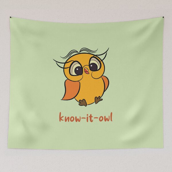 Item preview, Owl - know it owl - know it all designed and sold by DD1492.