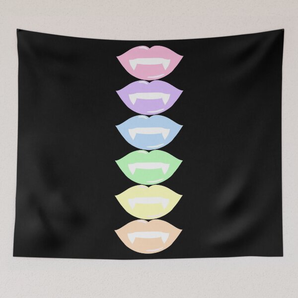 Item preview, Pastel Rainbow Vampire Lips - Vertical designed and sold by Vexic929.