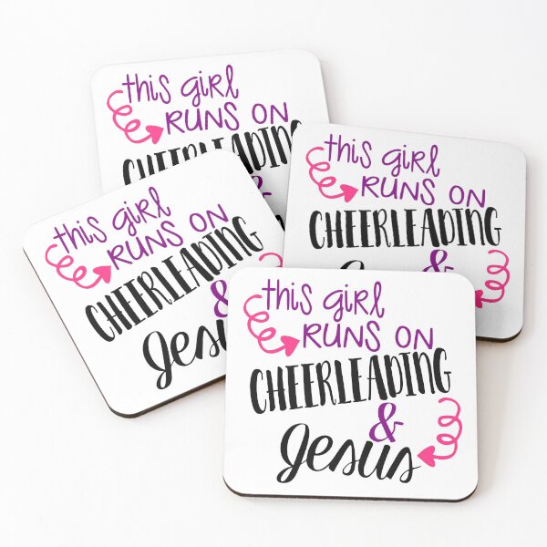 Item preview, This Girl Runs On Cheerleading & Jesus designed and sold by adametzb.