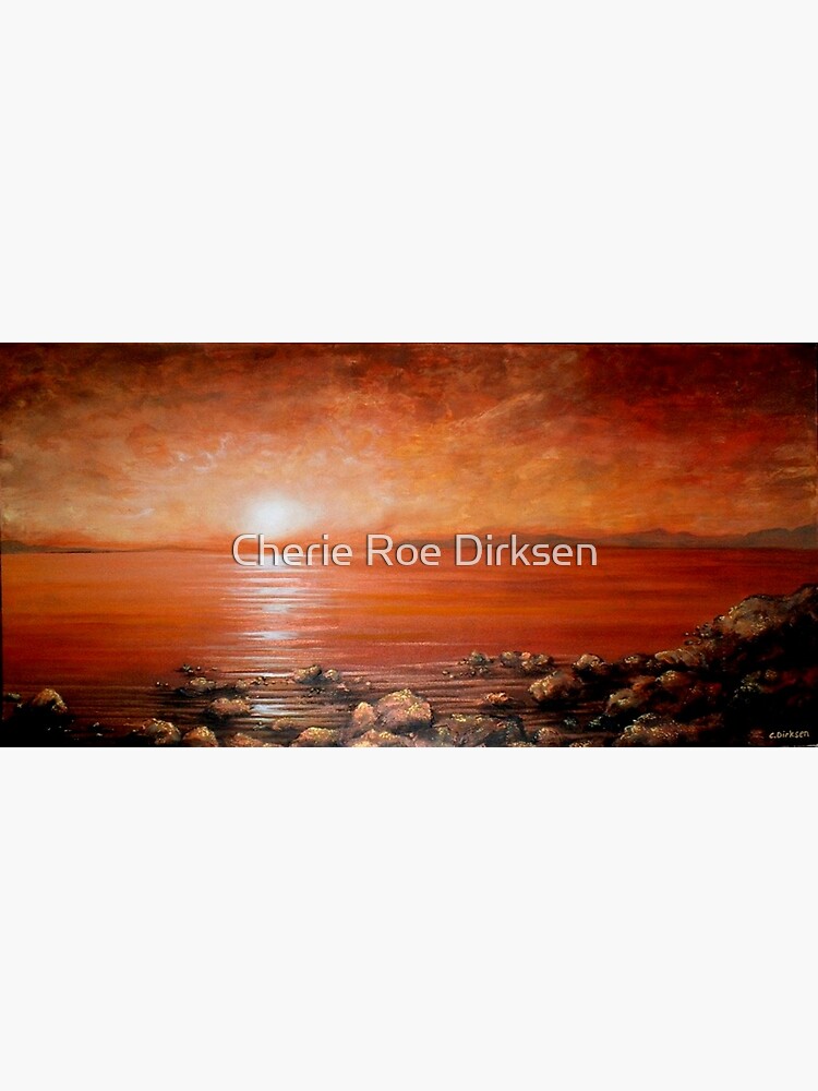 Red Ocean Sunset by cheriedirksen