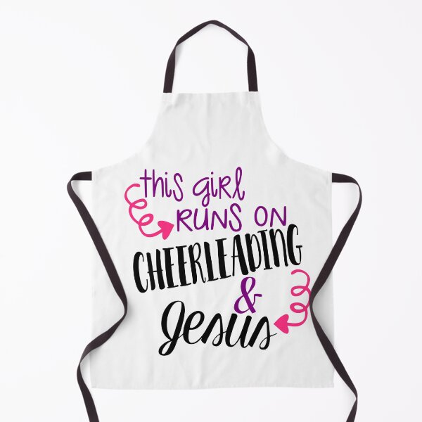 Item preview, This Girl Runs On Cheerleading & Jesus designed and sold by adametzb.