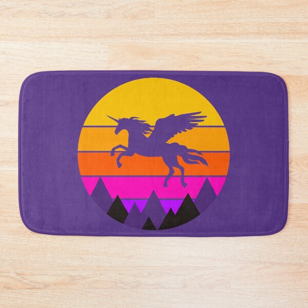 Item preview, Flying Unicorn Retro Sunset designed and sold by Forevercreative.