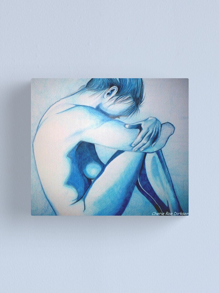 Alternate view of Caught up in Blue Canvas Print