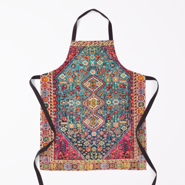 Oriental Colored Traditional Antique Moroccan Style Fabric Design Apron