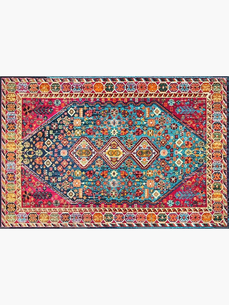 Discover Oriental Colored Traditional Antique Moroccan Style Fabric Design Bath Mat
